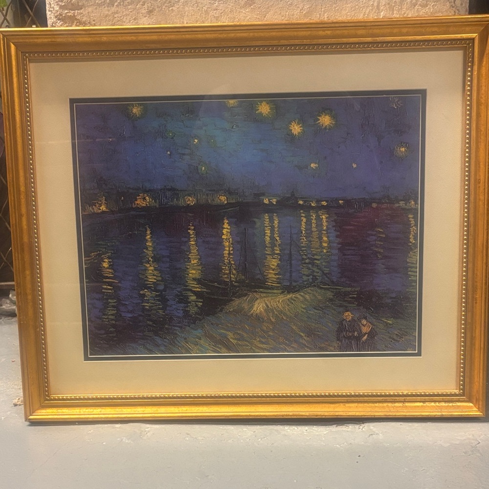 museum collection  van gogh starry night over the rhone framed